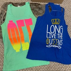 Phi Sigma Sigma Greek Sorority Racerback Tank Tops